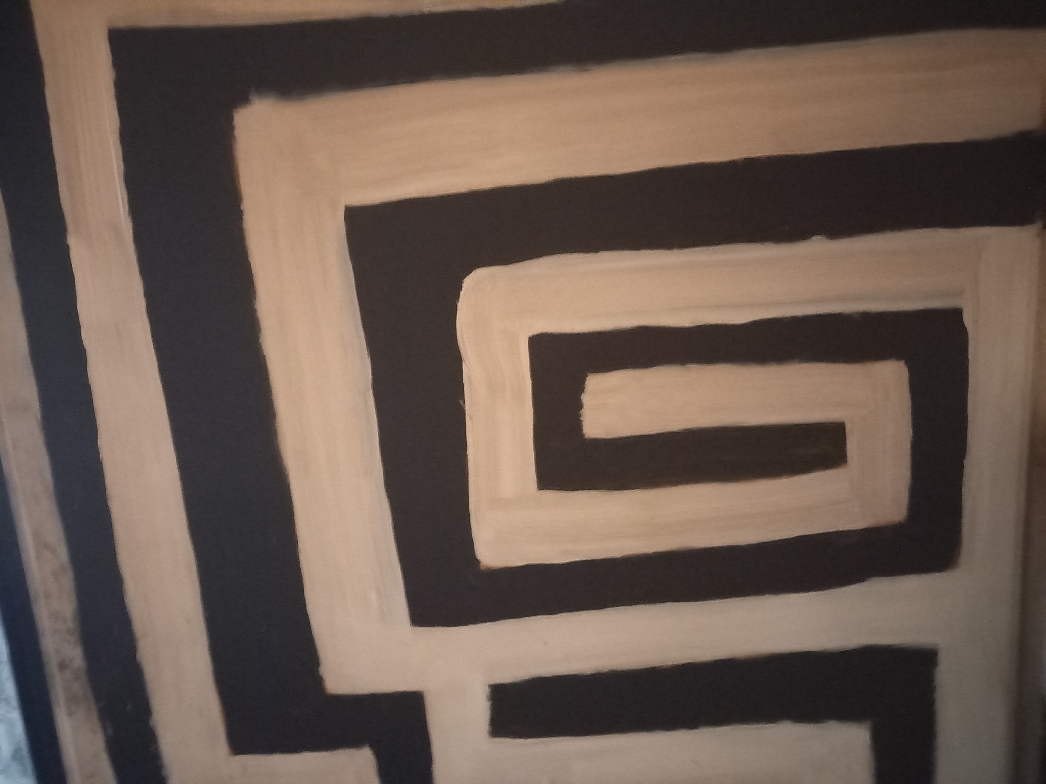 Nog een detail van de zwarte labyrint deur