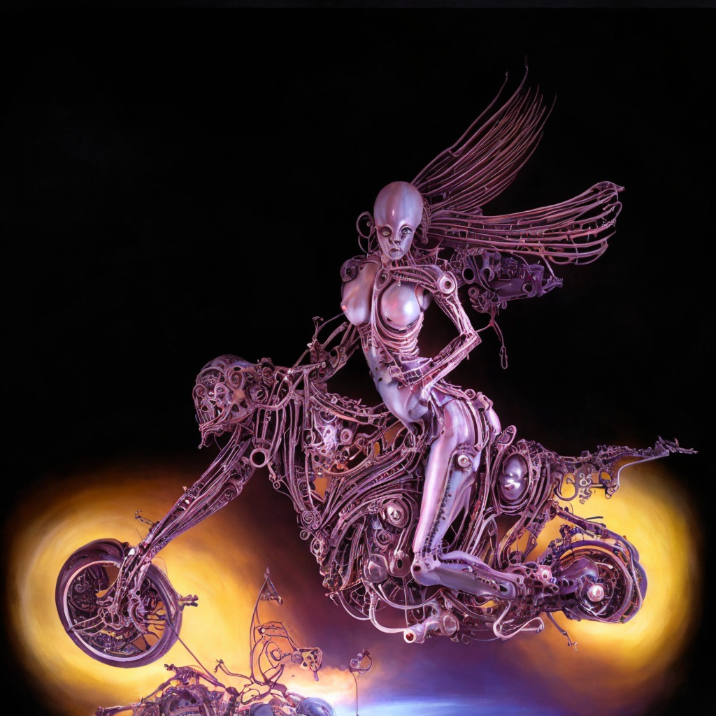 Venus The Milo On Biomechanical Motorcycle Alien Sf Intricate Artwork Masterpiece Ominous Matte 995523136