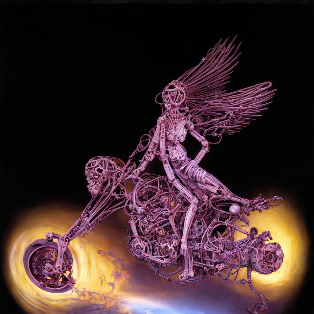 Venus The Milo On Biomechanical Motorcycle Mc Escher Sf Intricate Artwork Masterpiece Ominous 18908291